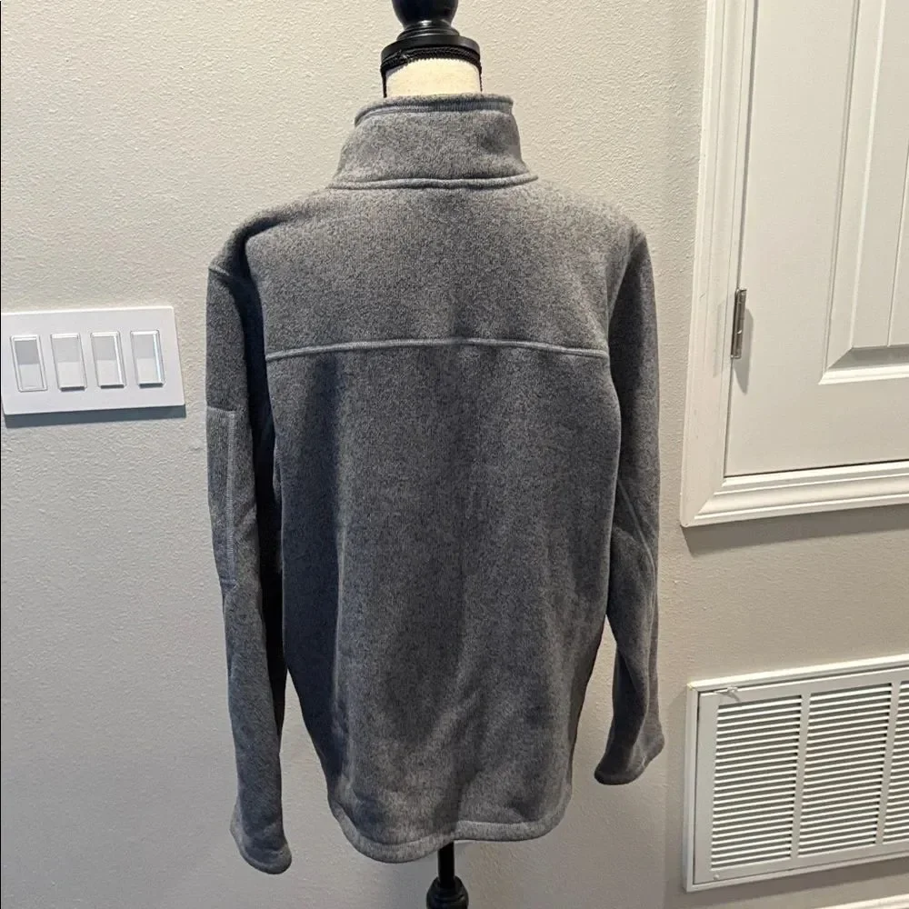 The North Face Heather Gray Half-Zip Fleece Size L